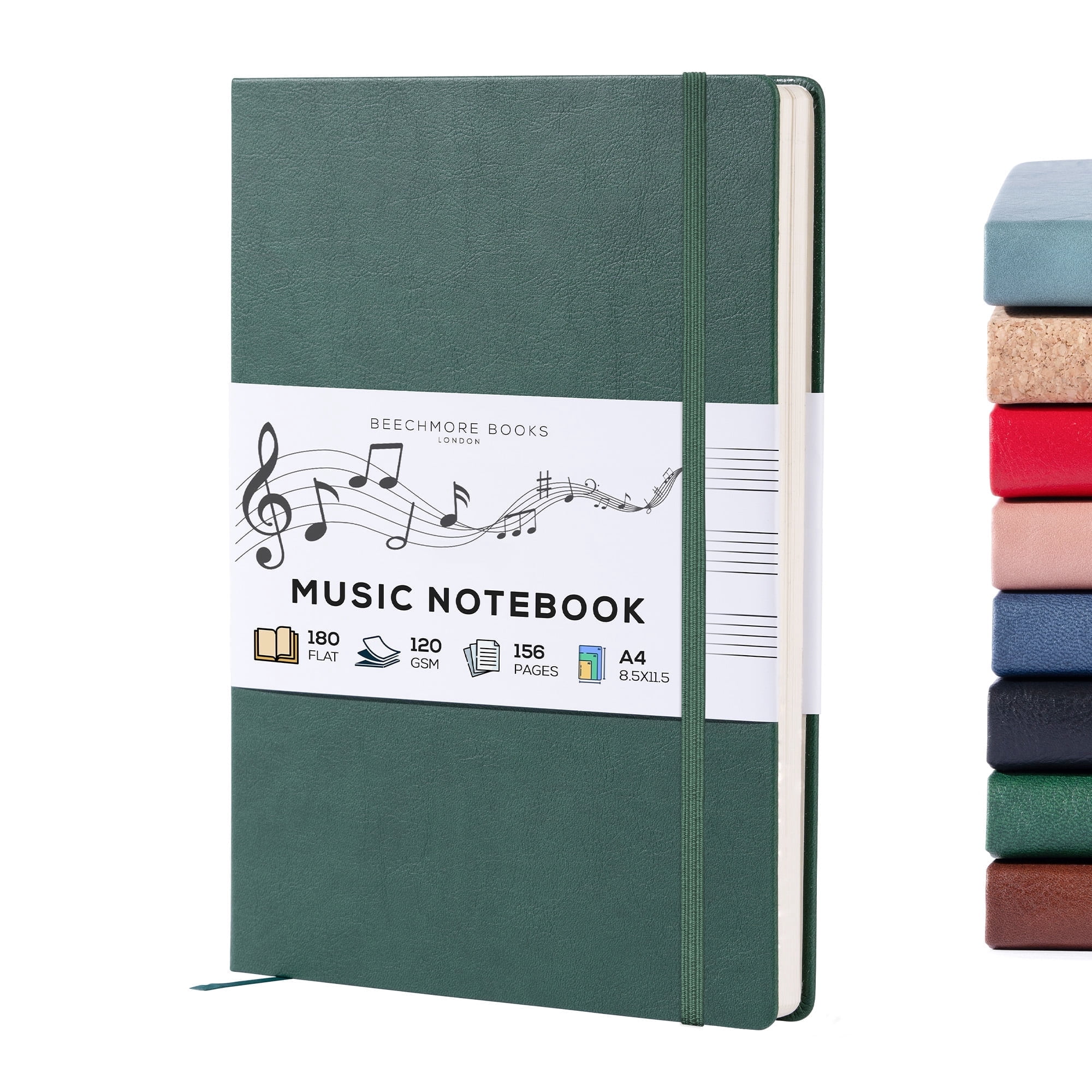 Beechmore Books Blank Sheet Music Notebook – A4 8.5x11.5