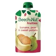 Beech-Nut Fruities Stage 2 Baby Food, Banana Pear & Sweet Potato, 3.5 oz Pouch