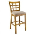thumbnail image 1 of Beechwood Mountain Lattice 24" Counter Stool in Cherry and Wheat, 1 of 2