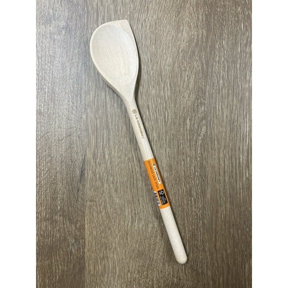 Beechwood Saut Spoon LE CREUSET 12" Long Scraping Wooden Cooking Utensil Wood