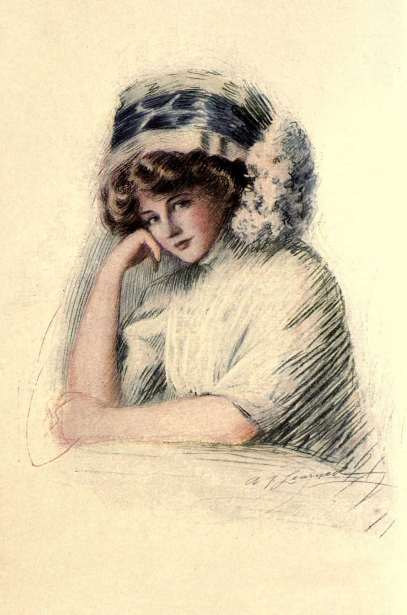 Beechy 1909 Beechy Canvas Art - AG (1872-1959 Learned (18 x 24)