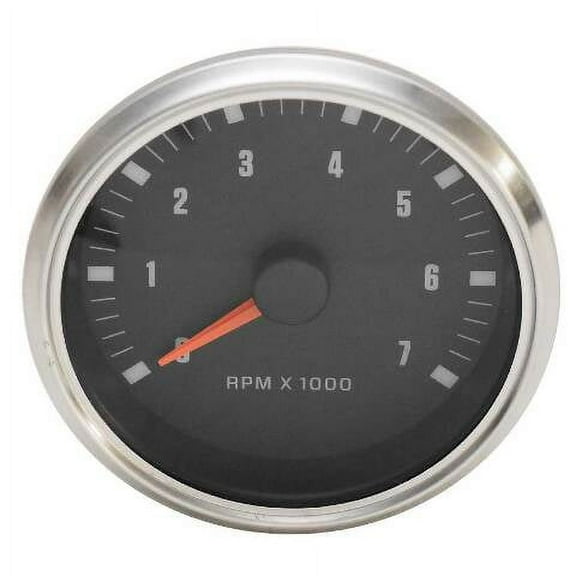 Beede Boat Tachometer Gauge 961127 | Black / Silver NexSyslink