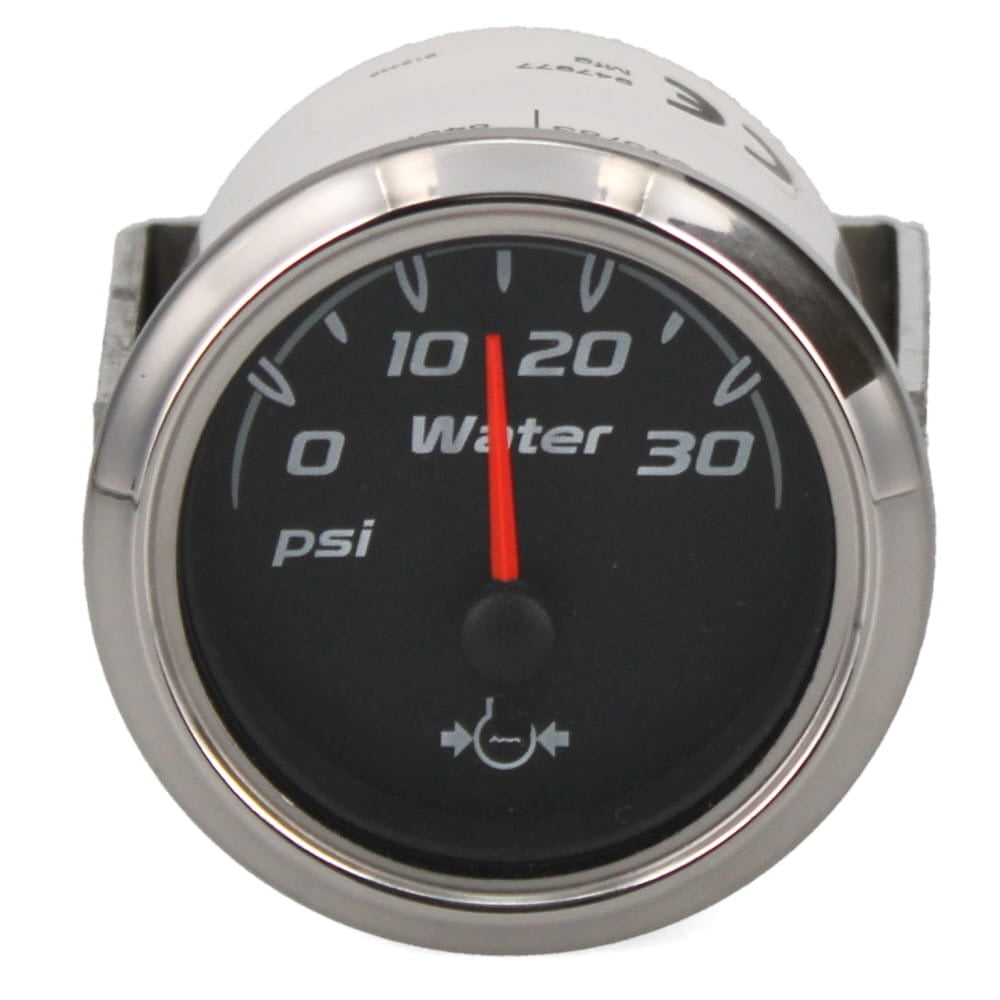 Beede Boat Water Pressure Gauge 947977 Triton 2 1/8 Inch Black