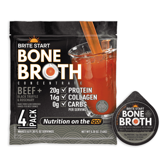 Beef Black Truffle and Rosemary Bone Broth 4 Pack