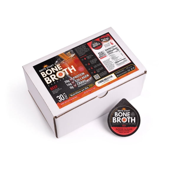 Brite Start Beef Bone Broth Shelf-Stable 30 Pack