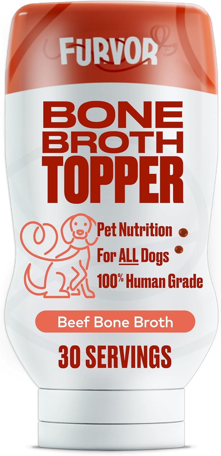 Beef Bone Broth for Dogs Collagen Protein Supplement for Digestion
