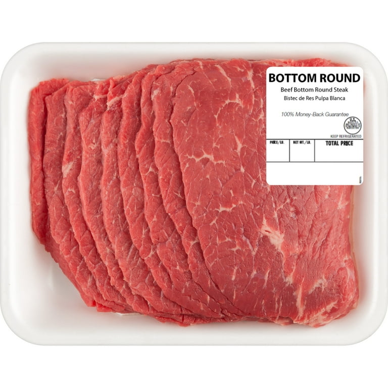 Beef Bottom Round Steak Thin, 0.34 - 2.0 lb Tray - Walmart.com