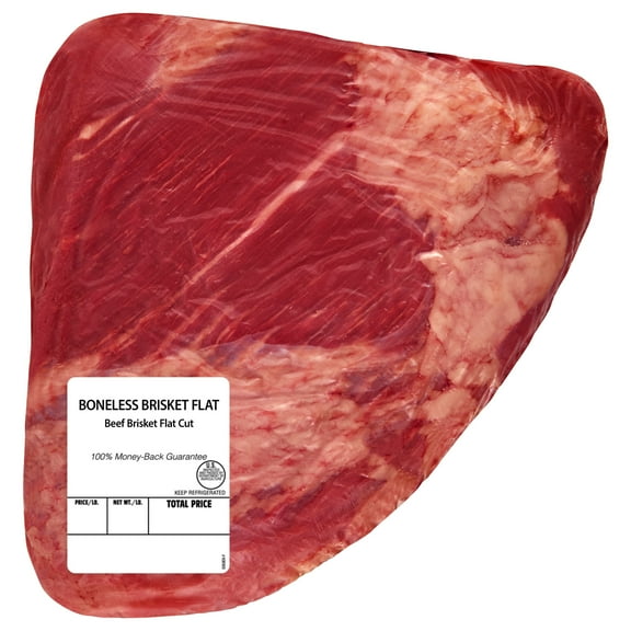 Beef Brisket Flat, 1 per Package, Fresh, 1.66 - 5.74 lb
