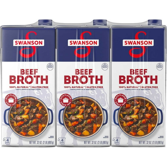 Beef Broth, 32 oz., 3 pk.