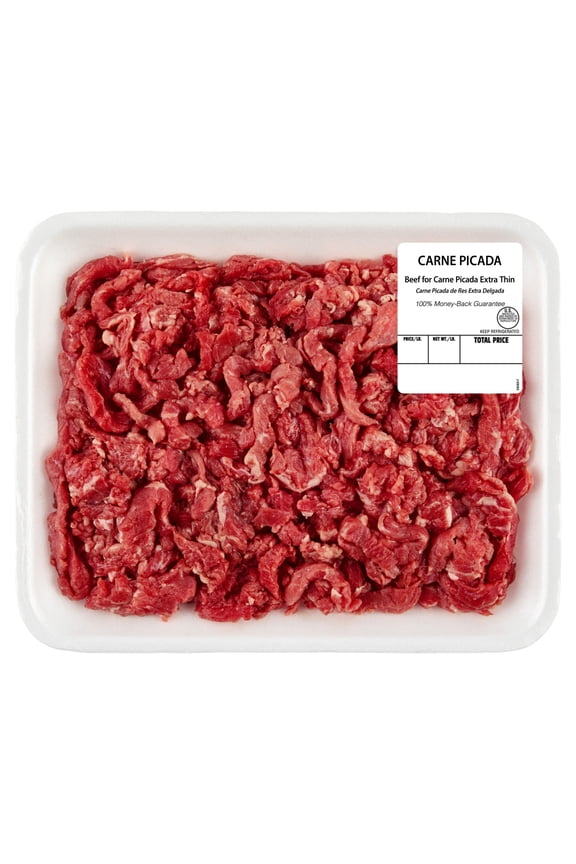 Beef Carne Picada, Tray, Fresh, 1.48 - 2.51 lb
