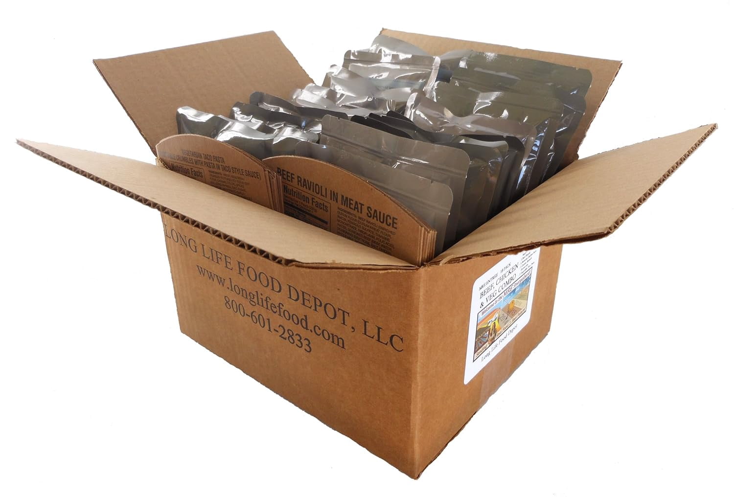 Beef, Chicken & Pork Entrees Combo - 18 pack