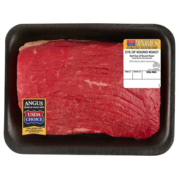 Eye of Round Roast, Choice Angus Beef, 1 per Tray, Fresh, 1.25 - 2.50 lb