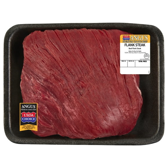 Flank Steak, Choice Angus Beef, 1 per Tray, Fresh, 1.34 - 2.28 lb