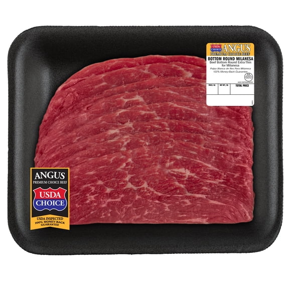 Beef Choice Angus Bottom Round for Milanesa, 1.2 - 2.0 lb