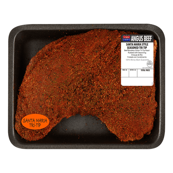 Beef Choice Angus Seasoned Tri Tip Roast, 2.34 - 3.32 lb Tray