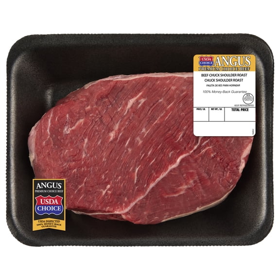 Chuck Boneless Shoulder Roast, Choice Angus Beef, 1 per Tray, Fresh, 1.75 - 2.5 lb