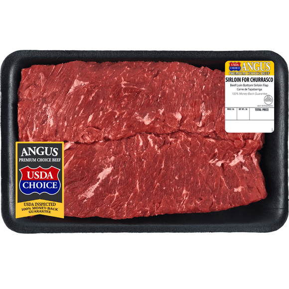 Beef Choice Angus Sirloin Flap Meat Steak Churrasco, 1.25 - 2.0 lb Tray