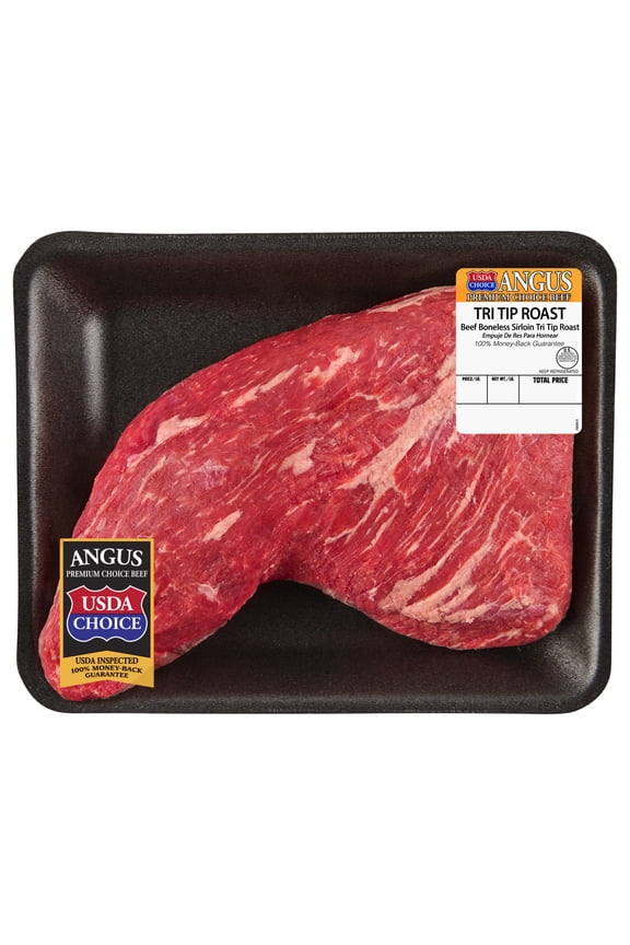 Tri Tip Roast, Choice Angus Beef, 1 per Tray, Fresh, 1.6 - 3.75 lb