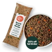 The Farmer’s Dog Fresh Human-Grade Dog Food, Beef & Grain Recipe, Personalized Meal Plan Subscription for all Breeds & Sizes