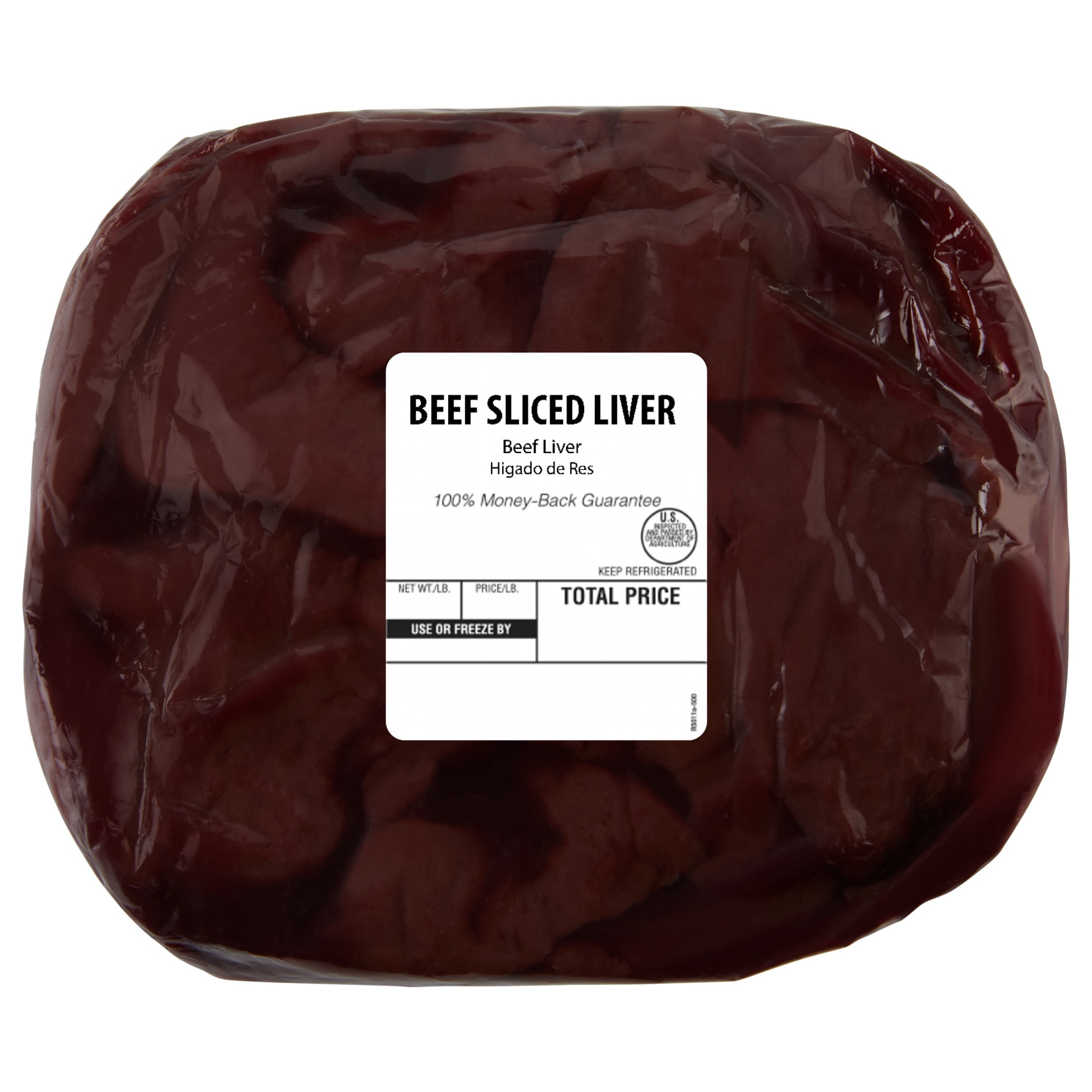 Beef Liver, Fresh, Pre-Sliced, 23g Protein per Serving, Ready to Cook, 0.85 - 1.15 lb