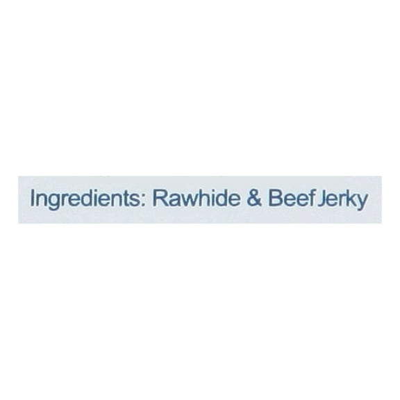 9 Beef N'Hide Treat Rawhide Wrapped in U.S. Beef Jerky for Heavy Chewers