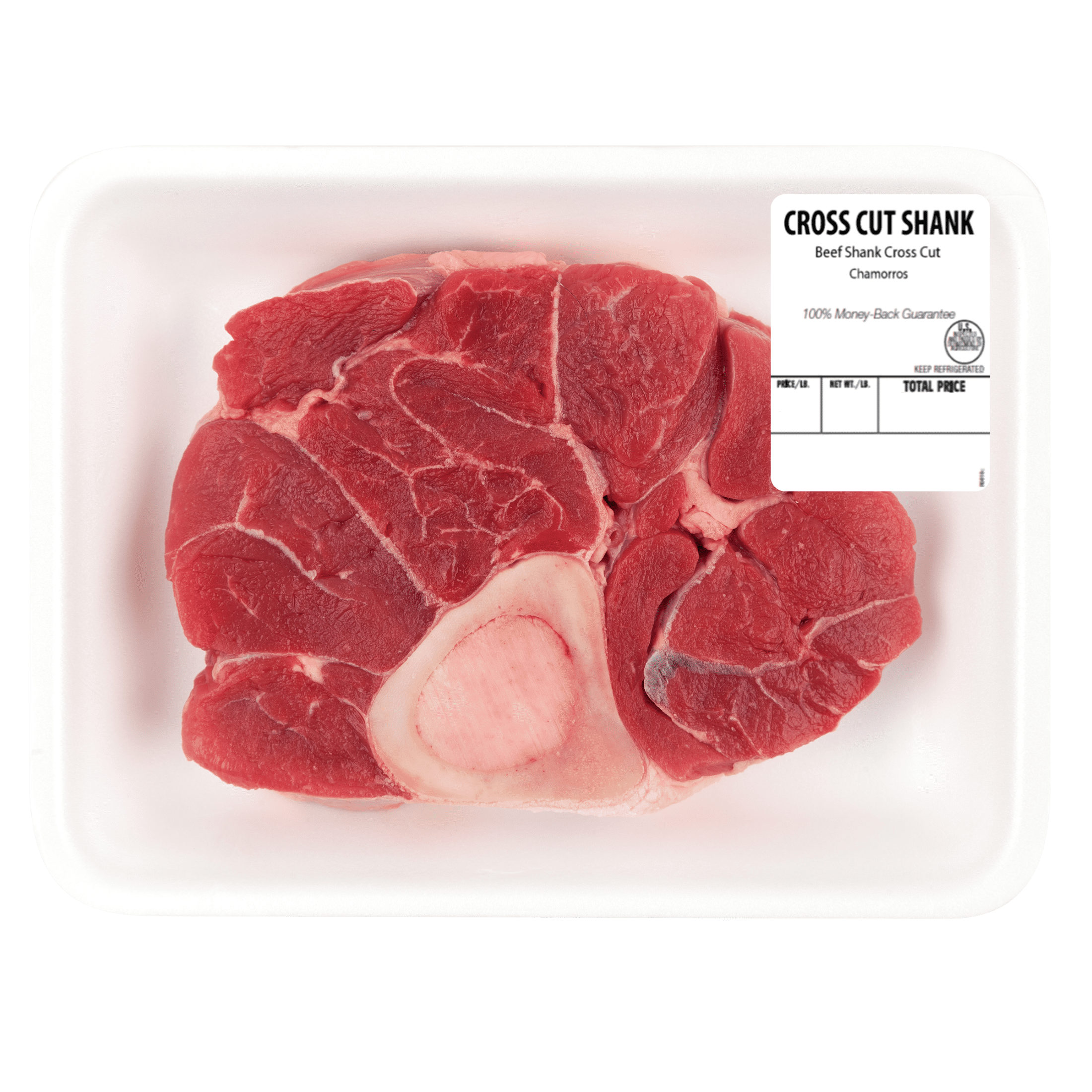 Beef Shank Bone-in, 0.49 - 1.49 lb Tray