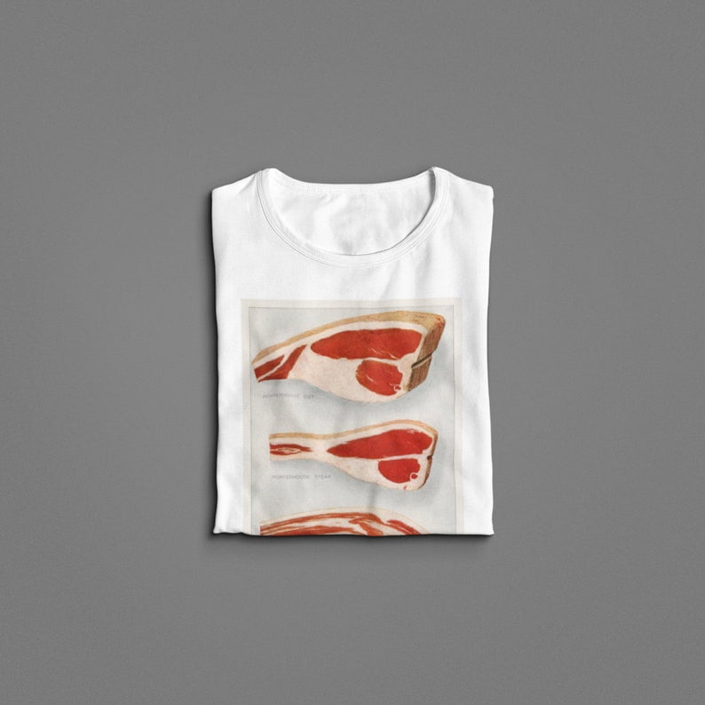 Beef Sirloins from the book T shirt / The Grocer’s Encyclopedia (1911 ...