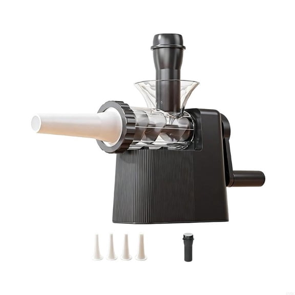 Beef Stick Maker, Sausage Stuffer, Speed-Upgraded Sausage Maker Machine, Hand Crank, -Grade Plastic, 4 Filling Tubes, Home Meat Processing, Black Housing, 1 Pc Pounding Rod