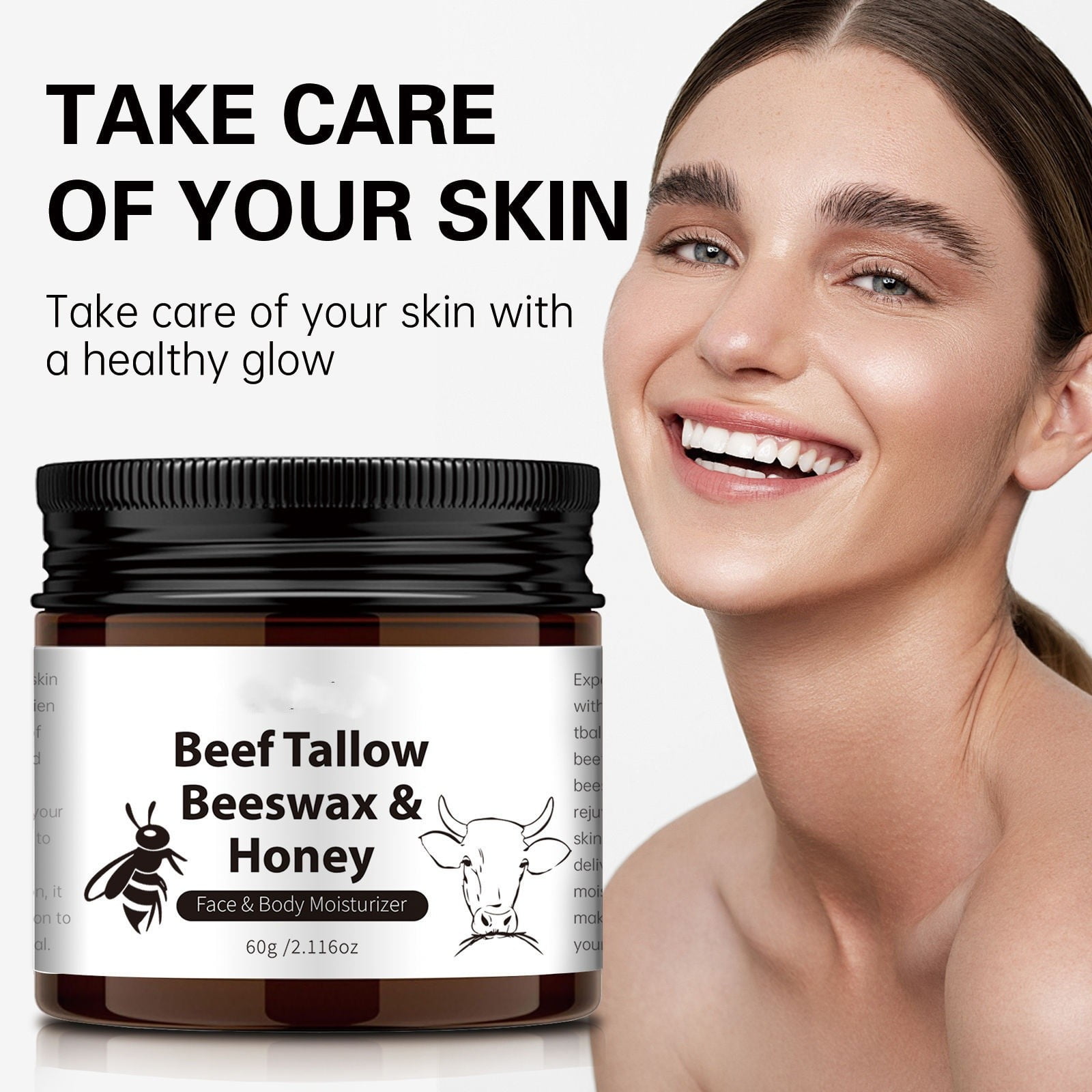 Beef Tallow And Moisturizer For Face & Body Natural Moisturizer Skin ...