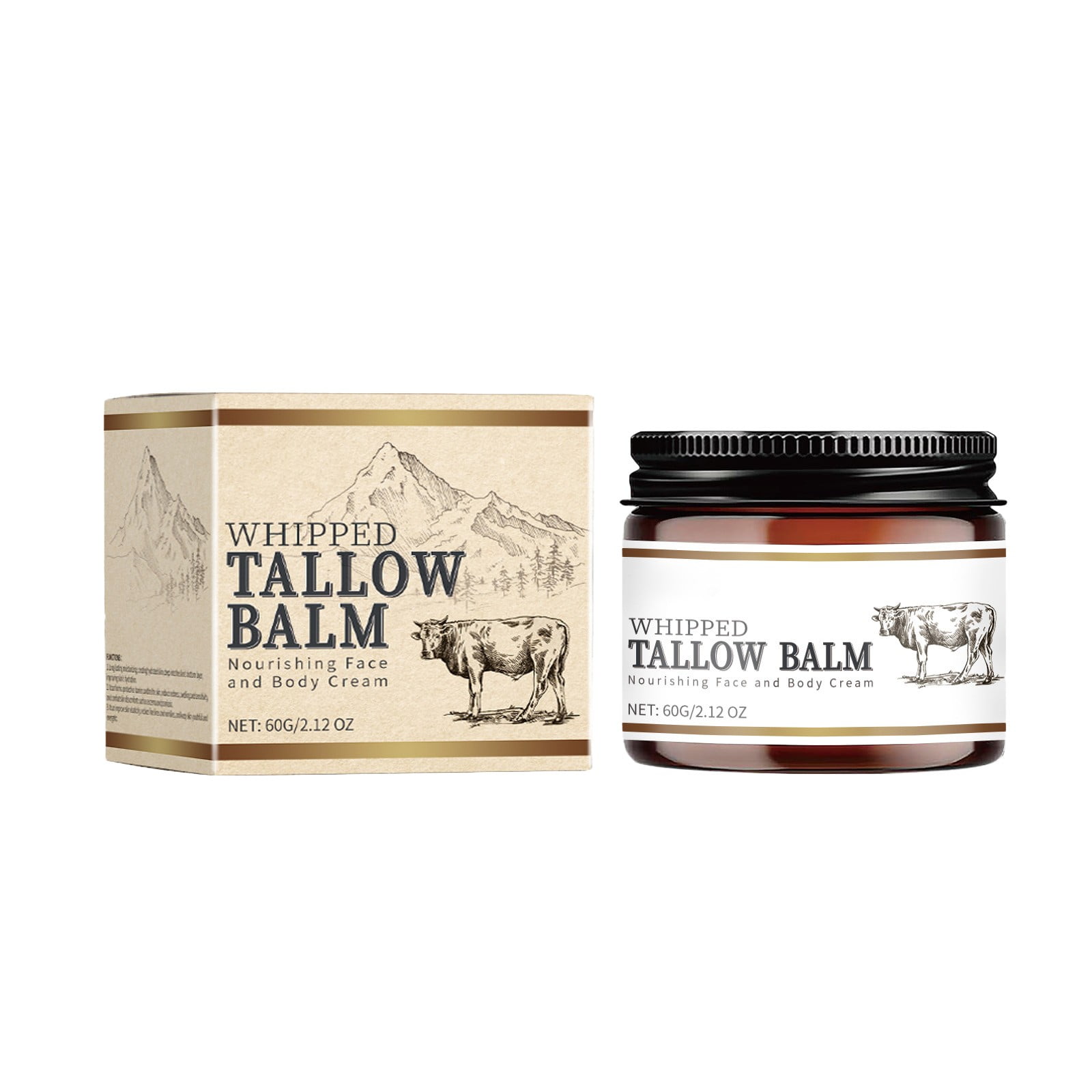 Beef Tallow Enriched Olive Oil Body Lotion Handmade Organic Tallow for