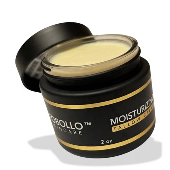 Tobollo Skincare Daily Use Anti-Aging Beef Tallow Face and Body Moisturizer for Skin Relief, Unscented. Made in the USA