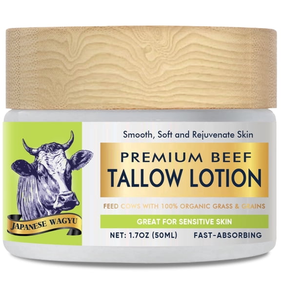 Beef Tallow For Skin, Grass-Fed Tallow and Honey Balm, Beef Tallow for Face, Tallow and Honey Balm for Sensitive Skin, Deep Nourishment