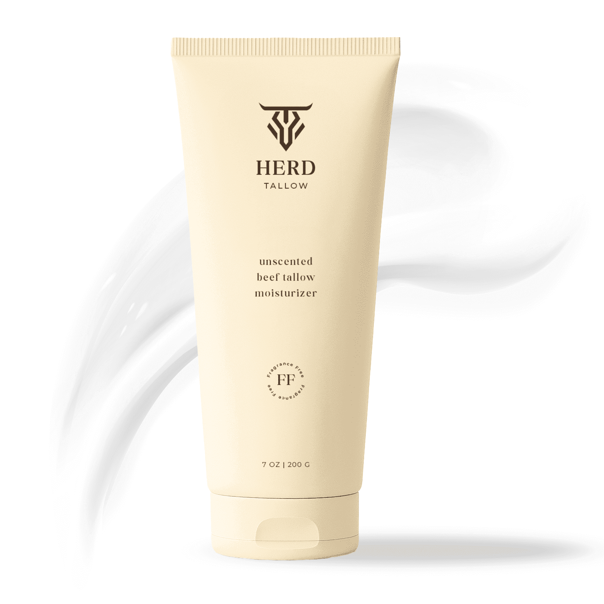 Beef Tallow Moisturizer 7oz Unscented – Grass-Fed Face & Body Cream with Manuka Honey, Colloidal Oat & Hyaluronic Acid