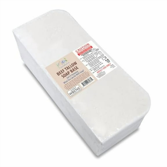 Beef Tallow Soap Base - Moisturizing Melt and Pour Glycerin Soap Base for Crafting and Soap Making, Easy to Cut - 5 Pound$$Art & Craft