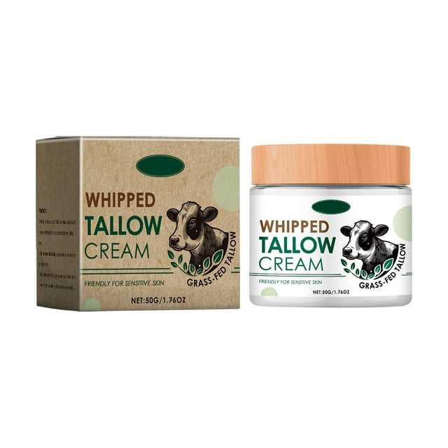 Beef Tallow and Honey Balm for Skin Grass Fed Whipped Beef Tallow With