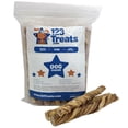 thumbnail image 1 of Beef Tripe Sticks for Dogs (6" - 25 Count) All Natural Beef Dog Treats from Free Range, Grass Fed Beef Dog Chews Safe & Easily Digestible – Twist Sticks Great for Puppies & Senior Dogs by 123 Treat, 1 of 8
