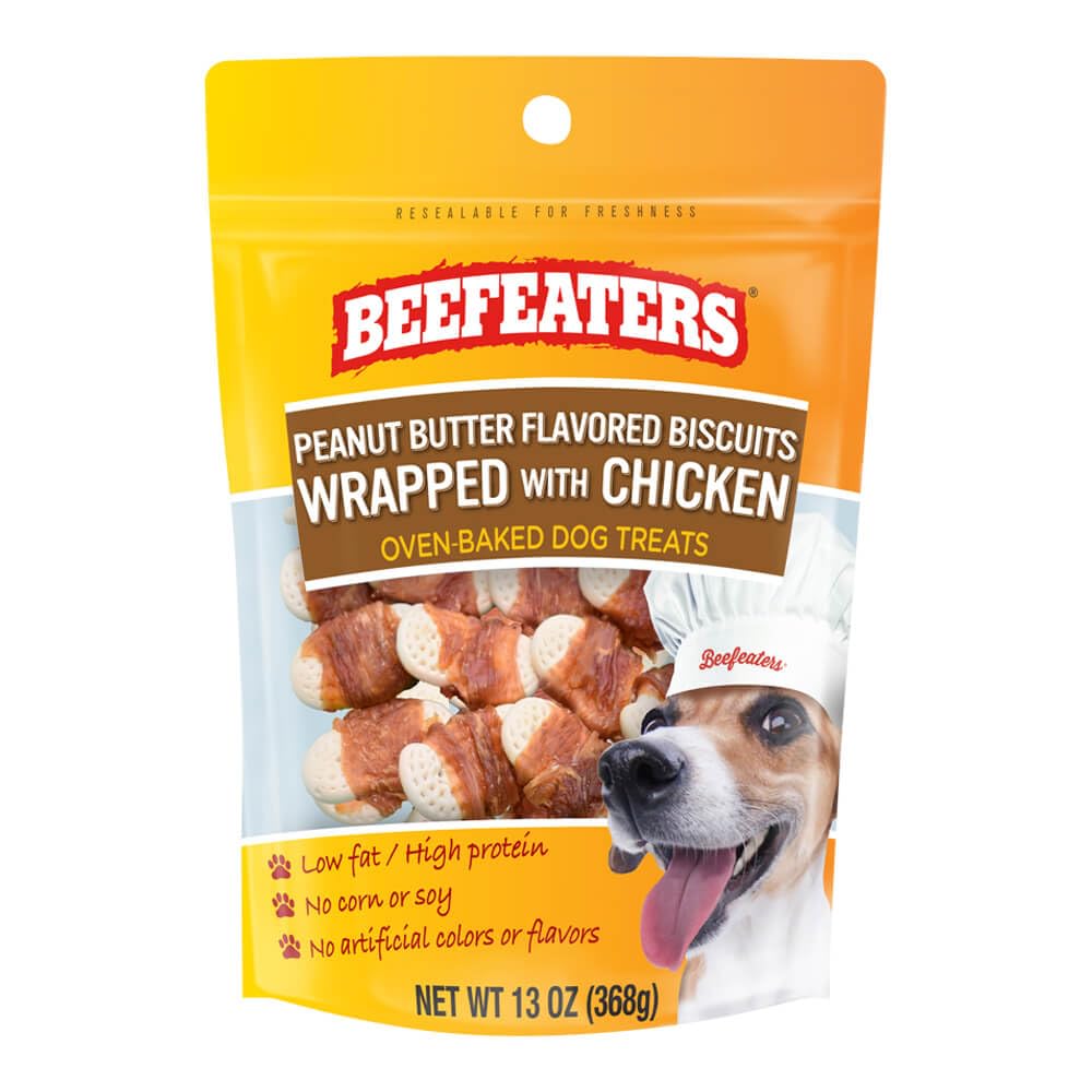 Beefeaters Dog Treats YPF5 Peanut Butter Flavored Biscuits 13oz Dog