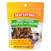 Beefeaters Sweet Potato Wrap with Chicken 40oz – Dog Treat. No Corn, Wheat, Soy or Gluten, Low Fat, Whole Muscle Jerky, Ideal for Training & Snacks