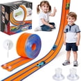 Beefunni 15FT Flexible Race Track for Kids, Bendable with Suction Cups ...