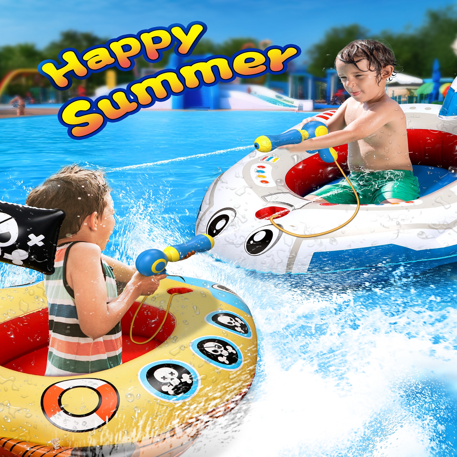 OneDayFun 2.4G Remote Control Dinosaur, Mosasaurus Toy, Kids Pool Toy, Dinosaur Toy for 3+ Year