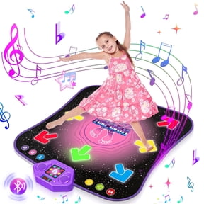 Beefunni Dance Mat, Light up Dance Pad Game Toys for Girl Ages 3-8+ Year Old, with Wireless Bluetooth, Birthday Gifts for Kids Toddlers