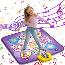 Beefunni Dance Mat Toys for 3-10 Year Old Girls,5 Game Modes Including 3 Challenge Levels,Christmas Birthday Gifts for 3-8 Year Old Girls