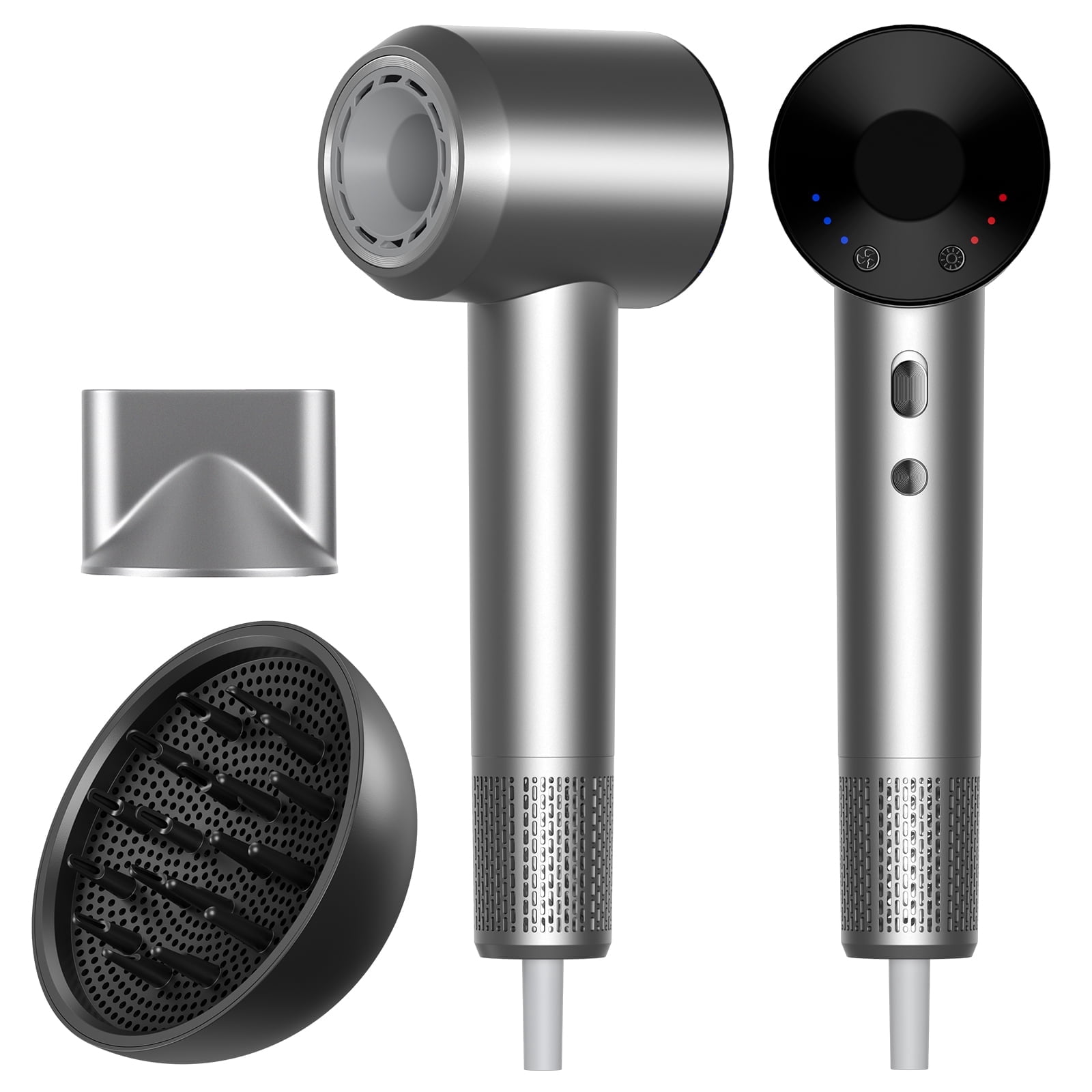 Hair Dryer, High Speed Ionic Blow Dryer with for Fast Drying, 500 Million Negative Ions, Heat-Control Hairdryer,Travel with Magnetic Diffuser & Nozzle