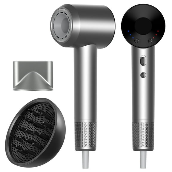 Hair Dryer, High Speed Ionic Blow Dryer with for Fast Drying, 500 Million Negative Ions, Heat-Control Hairdryer,Travel with Magnetic Diffuser & Nozzle