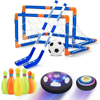 Hey! Play! Soccer Rebounder-Reflex Kids Sport Practice Equipment Training  Set with Fillable Weighted Base and Ball with Adjustable String 