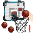 thumbnail image 1 of Beefunni Indoor Basketball Hoop for Kids, Over The Door Basketball Hoop with LED Lighting, Basketball Game Toys with Scoreboard & 3 Balls, Mini Hoop Basketball Toys Gifts for 5-12 Boys Girls, 1 of 7