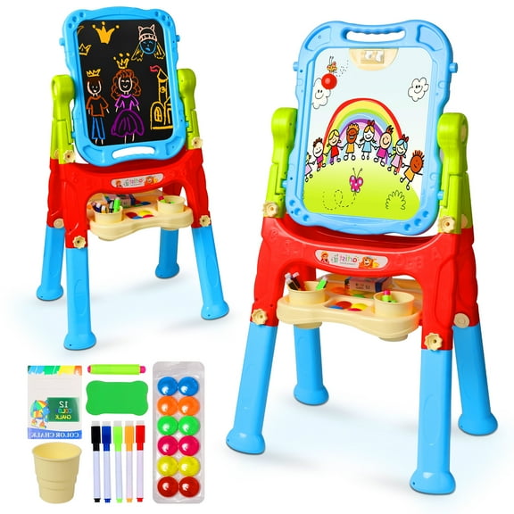 Beefunni Kids Adjustable Standing Magnetic Art Easel