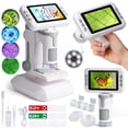 Surgery Microscope With Label Beefunni Kids Digital Microscope with 4-Inch Screen, STEM Educational ...