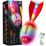 Beefunni Glow in the Dark Football, LED Light up Football,Outdoor Toys for Boys Girls Age 6 7 8 9 10+ Years Old, Outdoor Sports Activity Night Play, Gift for Kids