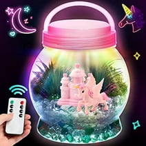 Beefunni Light-Up Unicorn Terrarium Kit for Kids, Unicorn Toys with Timing Control Remote, DIY Arts and Crafts Christmas Gift for Kids 5 6 7 8-12 Boys & Girls